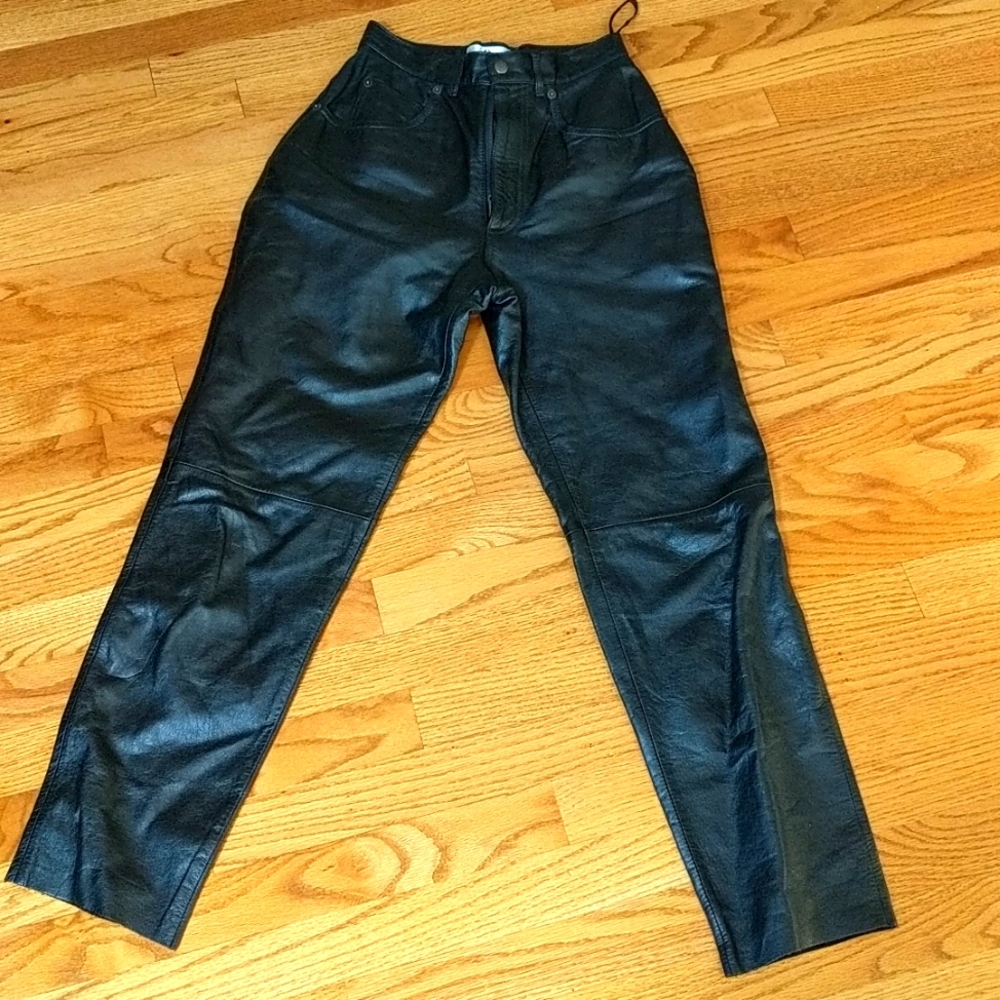 Vintage 90s DM Danielle Martin High Rise Leather Pants